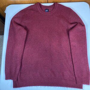 Gap Crewneck Long Sleeve Pullover XXL Acrylic Blend Red Sweater